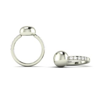 Node Petit Semi Crystal Ring